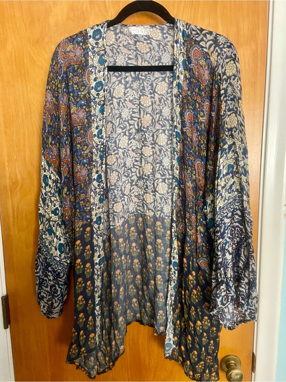 🧡🌻FREE PEOPLE ONE SIZE KIMONO Mixed Patterns Kimono Blue,Cream,Rust,Yellow, etc…